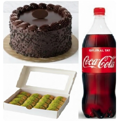 Avantajlı Fırsat Menüsü - 9-10 Kişilik Yaş Pasta + Fıstıklı Baklava